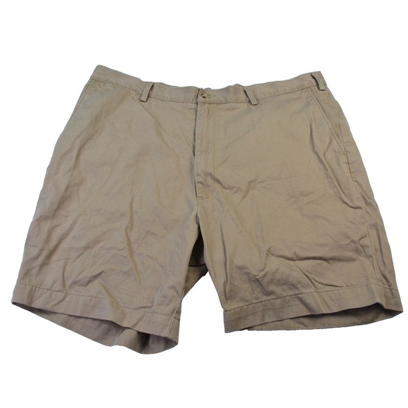 Polo Ralph Lauren Other - Polo Ralph Lauren Clasic Fit Shorts Flat Front Chino Khaki Men's 42Bx8 Big